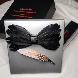 Men's bow tie & lapel set